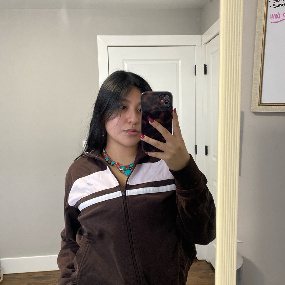 Urban Pipeline Brown Jacket with White Details